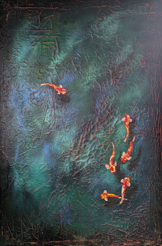 across the chasm 122x183cm £2,750