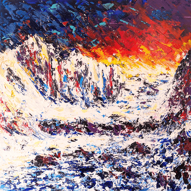 fire and ice 75x75cm £750