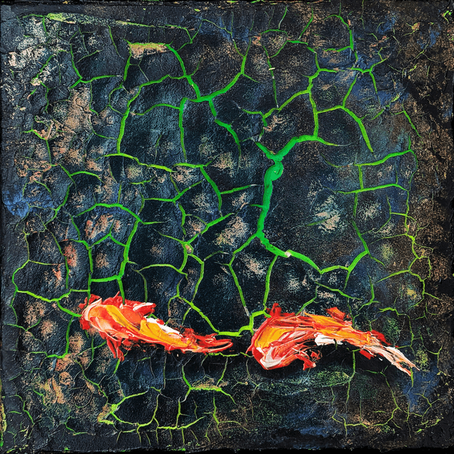 golden seas 30x30cm £200