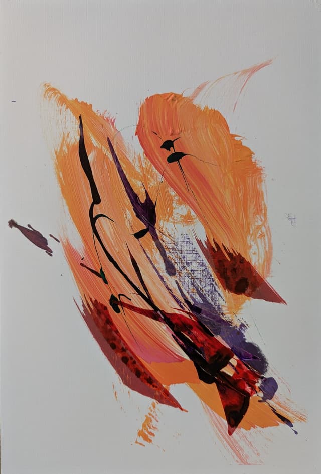 Dancing in the Desert No 6 A4 £50 / £70 framed
