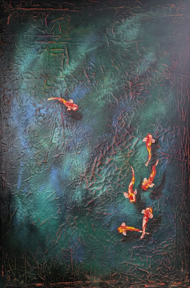 across the chasm 122x183cm £2,750